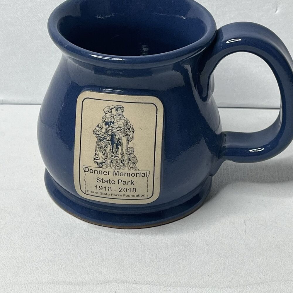 Vintage Sunset Hill Blue Stoneware Dinner Memorial State Park  Coffee Mug Cup - Picture 2 of 8